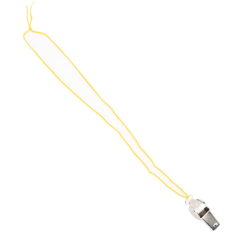 24pcs Stainless Steel Sports Whistles with Lanyard Loud Crisp Sound