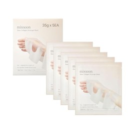 mixsoon Bean Collagen Hydrogel Mask - Mascarilla Facial de Hidrogel con Colágeno de Bajo Peso Molecular y Soya Fermentada, Reafirmante con Extracto de