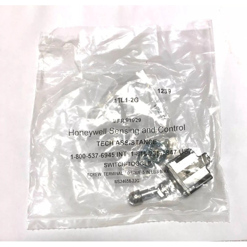 Honeywell MS24658-22G 1TL1-2G HONEYWELL Switch Toggle OFF ON SPST TL
