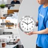 HITO 10 Inch Silent Wall Clock Battery Operated Non Ticking