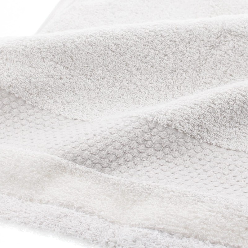 Tanaka Sangyo Handkerchief Imabari Towel Menka Sprout, White, Approx. 9.8