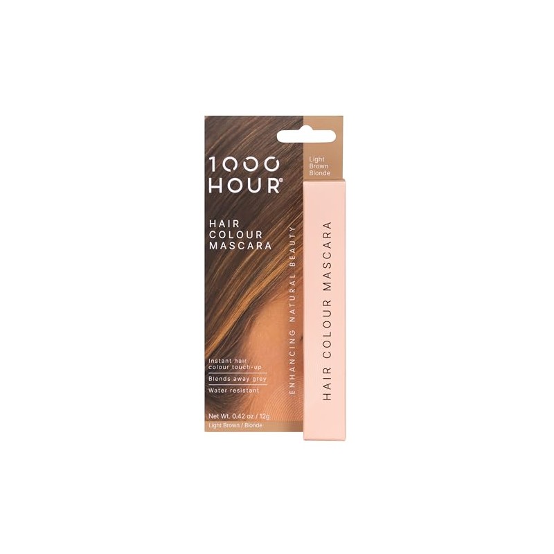1000 Hour Hair Colour Mascara 12 g, Light Brown
