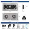 ALORAIR Crawlspace Ventilation Fan, Crawlspace Fan vent with Temperature Humidity