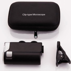 New 60X-100X LED Zoom Jewelry Magnifier Microscope Loupe Clip Magnifying Glass UV Light