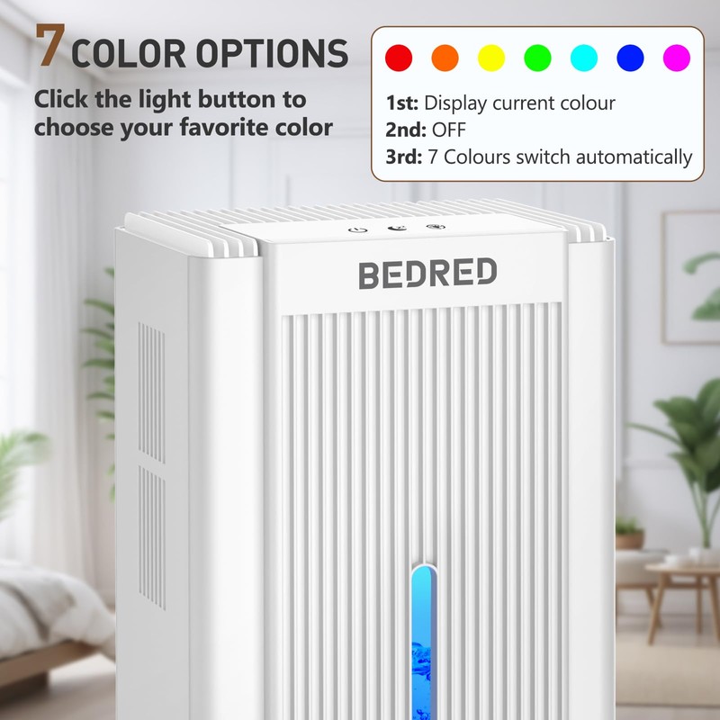 Dehumidifier,95OZ Dehumidifier for Home 1000 Sq.Ft - Quiet with Auto