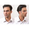REAVEE 2 Pack Retro Designer Half Moon Reading Glasses Women