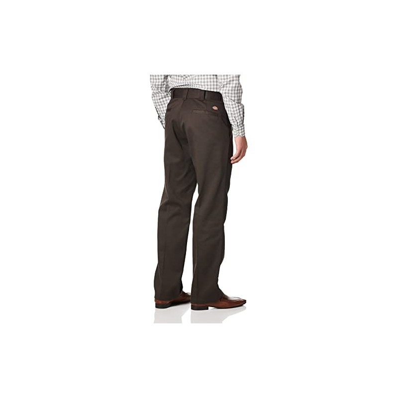 Dickies Men's 874F Pants Dark Brown 34W x 32L