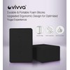 Vivva Yoga Blocks, 9"x6"x4" Yoga Blocks 2 Pack, Premium EVA