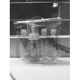 Generic 4 Pack - Travel Bottles Containers for Travel - Including Foam Pump Bottle - 3.4 oz/100ml, clear