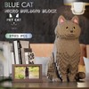 HONLANCH Animal Cat Series Shorthair Blue Cat Micro Building Blocks