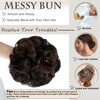 FeidyLong 2 PCS Messy Bun Hair Piece Wavy Curly Scrunchies