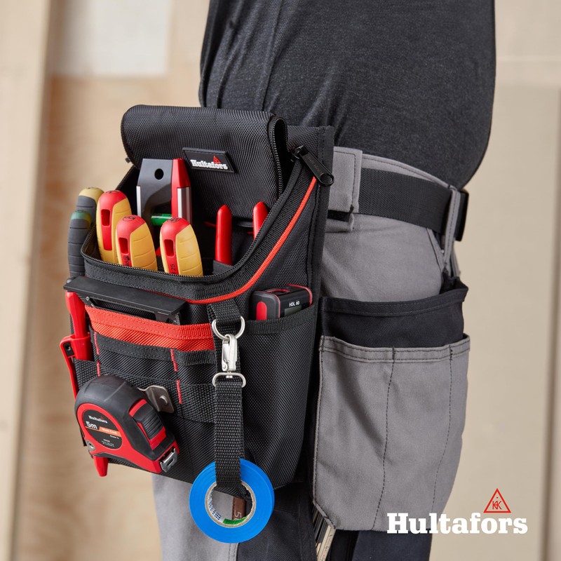 Hultafors 592040 Tool Belt Bag with Zip, Tool Holder with