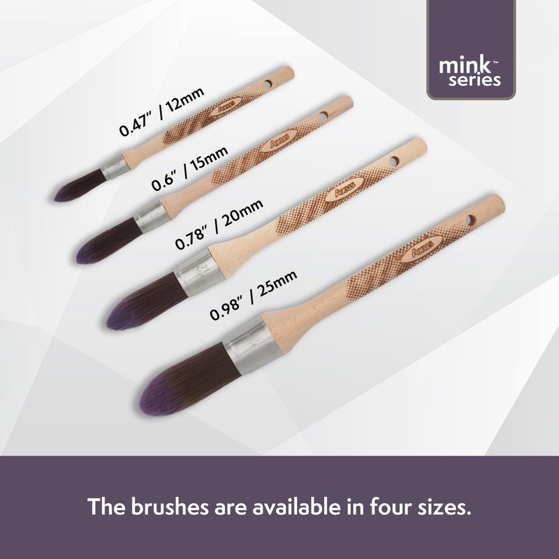Axus Décor Silk Point Ultra(Mink Series) Paint Brush Filaments &