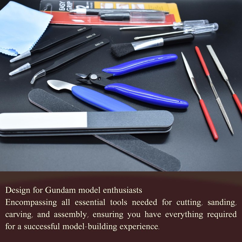 YIRGJERON Gundam Model Tool Kit, 28pcs Adult Hobby Tools Set,