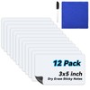 SBYURE 12 Pack Dry Erase Sticky Notes 3x5 inch Reusable