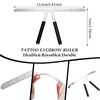 2 Pieces Tattoo Eyebrow Ruler 3-Point Positioning Ruler Eyebrow Golden