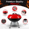 Gas One – 14-inch Portable Barbecue Grill with 3-Point Locking
