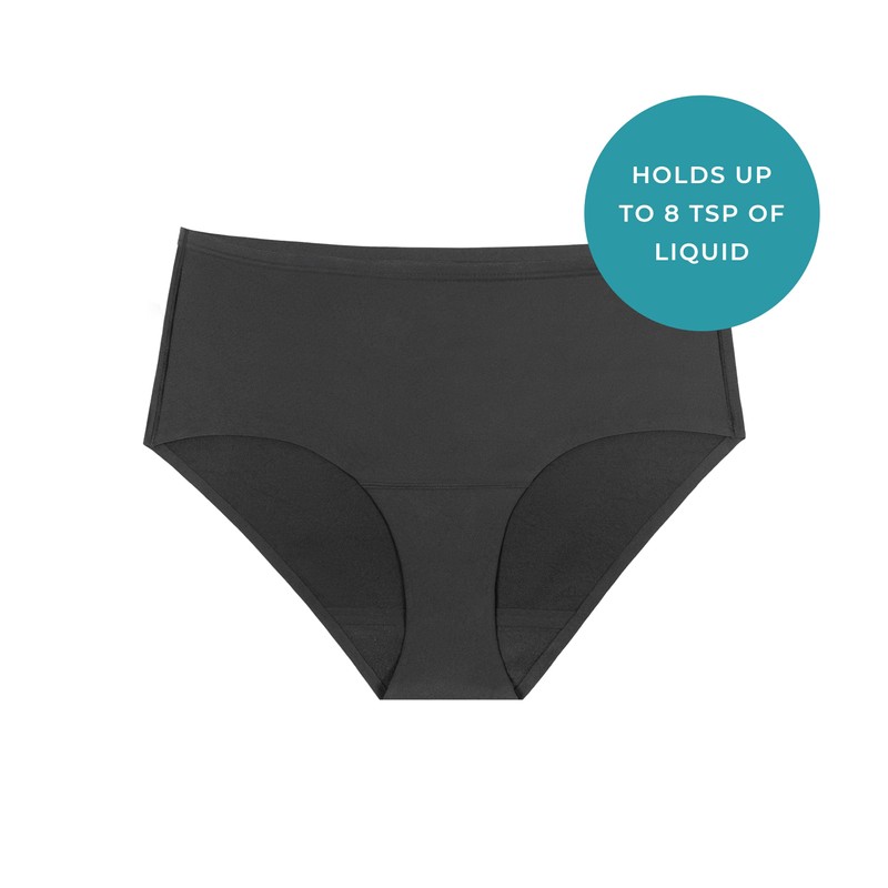 Proof. Incontinence High Rise Brief, Heavy Absorbency Underwear for Women