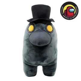 Plüschtiere Offizielles Produkt von Among Us - Schwarz mit Zylinder- Super Soft Qualität