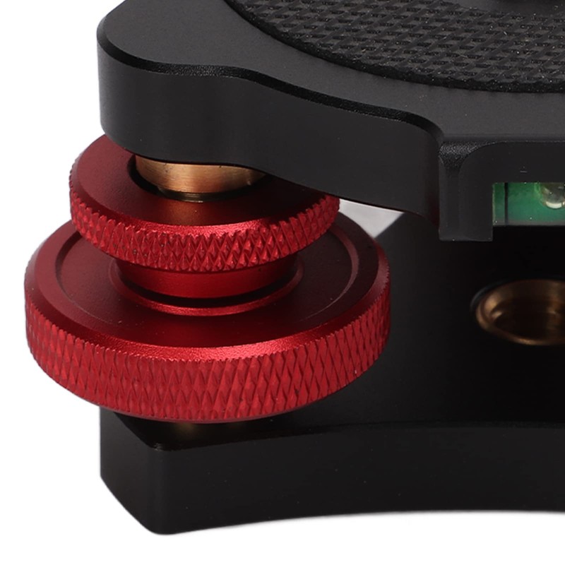 LP‑64 Camera Tripod Leveling Base, Triple Wheel Leveler Bubble Level