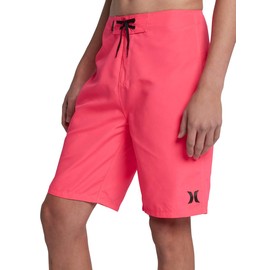 Hurley Men's One and Only Solid 20" Board Shorts, Hyper Pink, 34