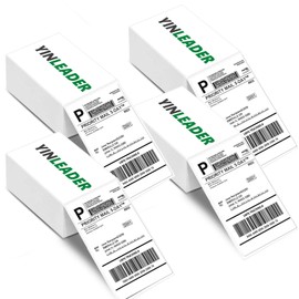 4" x 6" Thermal Labels Fanfold 2000-Pack Crisp Prints Thermal Shipping Labels 4x6 Commercial Grade Thermal Printer Paper Thermal Label with Perforated, 4 Stack