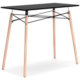 Signature Design by Ashley Jaspeni Industrial Home Office Desk, Black & Light Brown