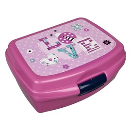Scooli LBUG9901 No Lunch Box, Ladybug, 17 x 13 x 7 cm