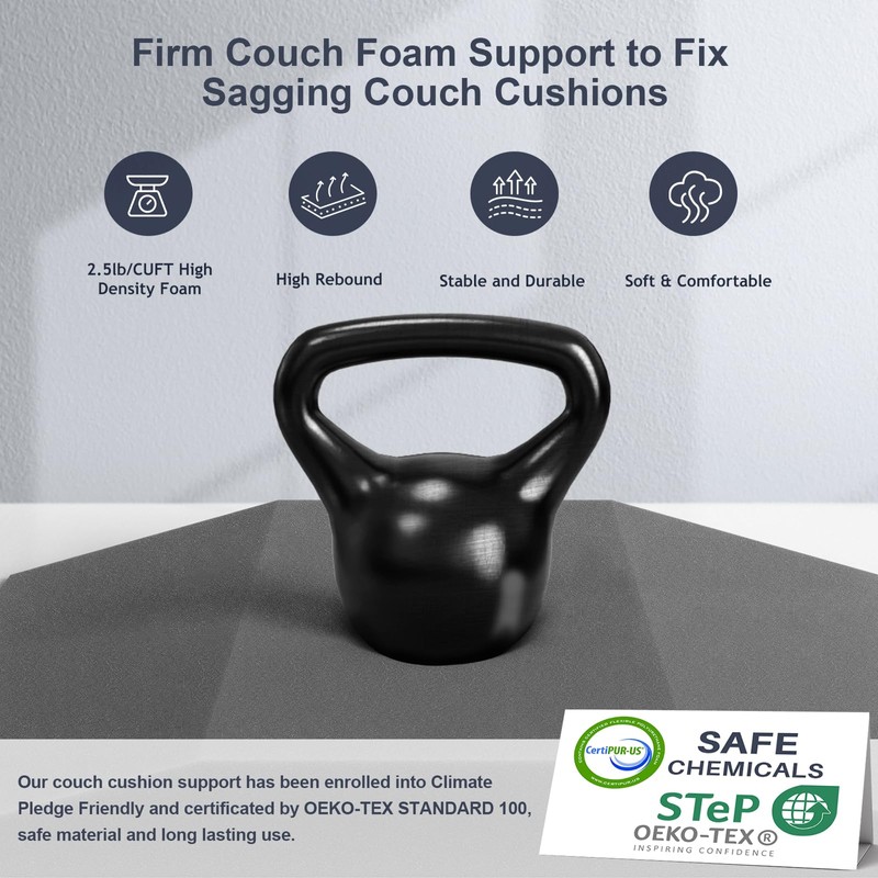 Sellmazon Couch Cushion Support for Sagging Seat - 20" x