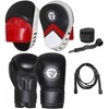 Boxing sparing punching pads and bag glove rex leather +