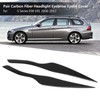 Pair Carbon Fiber Headlight Eyebrow Eyelid Cover for 3 Series