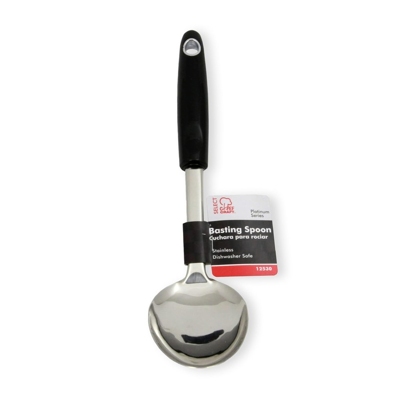 Chef Craft Select Heavy Duty Basting Spoon, 12 inch, Stainless