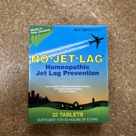 Lewis N. Clark, No Jet Lag Miers Laboratories No Jet Lag Homeopathic Jet Lag Remedy (1 Pack, 32 Chewable Ta