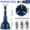 Hakkin 5Pcs Burr Removal Tool, Deburring External Chamfer Tool with