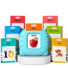 Kidzdo 540 Sight Words Talking Flash Cards with Music, Christmas Birthday Easter Gifts for 2 3 4 5 6 Years Old Boys and Girls, Pocket Speech Therapy Toys, Montessori Educational Learning Toys, Aqua