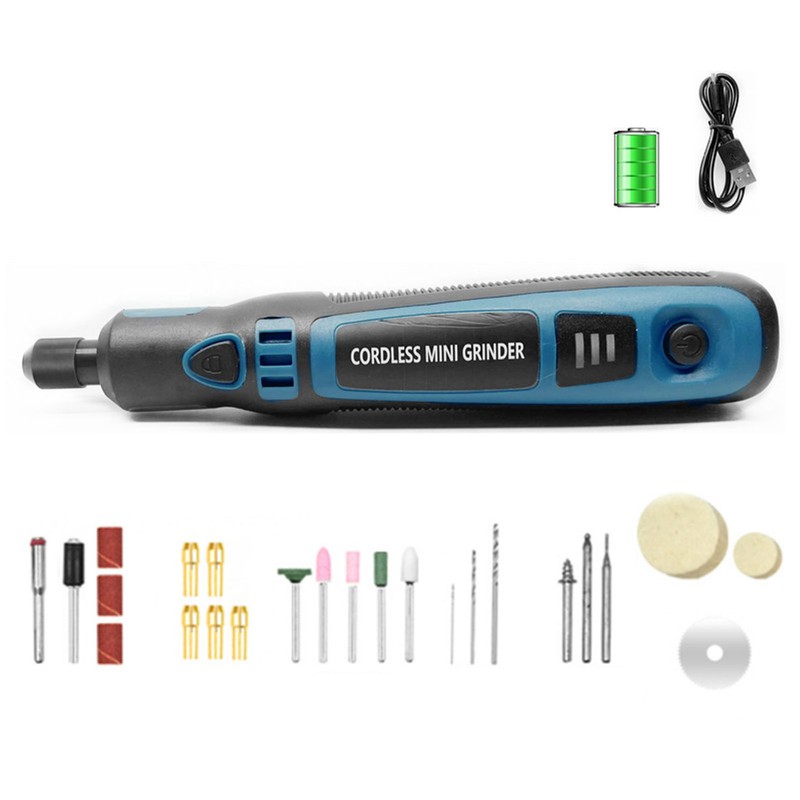 Electric Grinder Pen 3 Speed Cordless Rotary Tool for Sanding