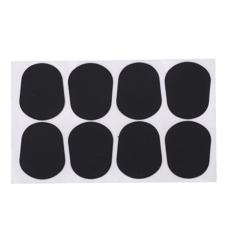 80Pcs Sax Mouthpiece Pad Silicone Black Cushion Patches Wind Instrument
