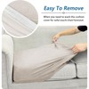 Imnopqr Loveseat Cushion Covers Leather Look Individual Seat Cushion Covers