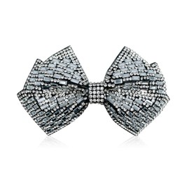Hair Clip for Women and Girls - Cute Bow Girl's Hair Accessories Pin Ponytail Holder, Hairpin Gift (Bow Hair Clip - Rhinestone Sparkly)