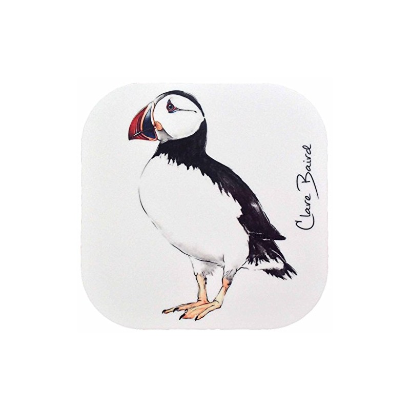 Clare Baird Creations Coaster in a Puffin Design