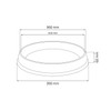 Plastic saucer very resistant in terracotta colour Massive series, 39