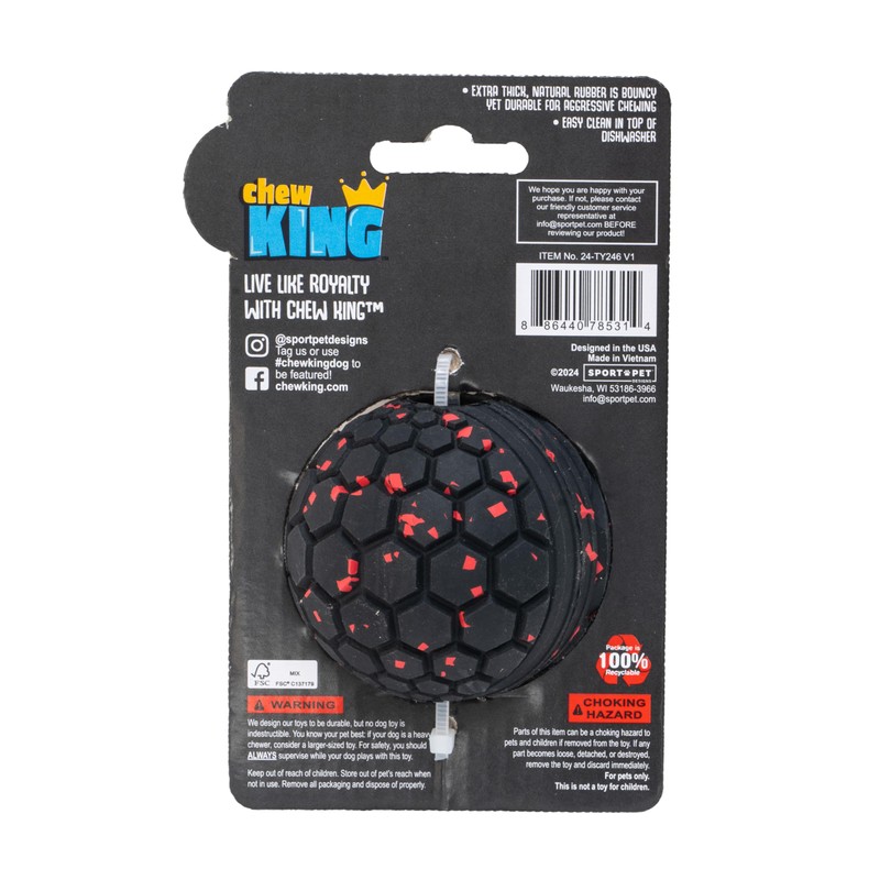 Chew King by Mammoth Supreme Dog Toy Collection, Small 2.5"