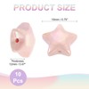 uxcell 10Pcs Star Shaped Beads, 12x19mm Lovely Acrylic Star Bulk