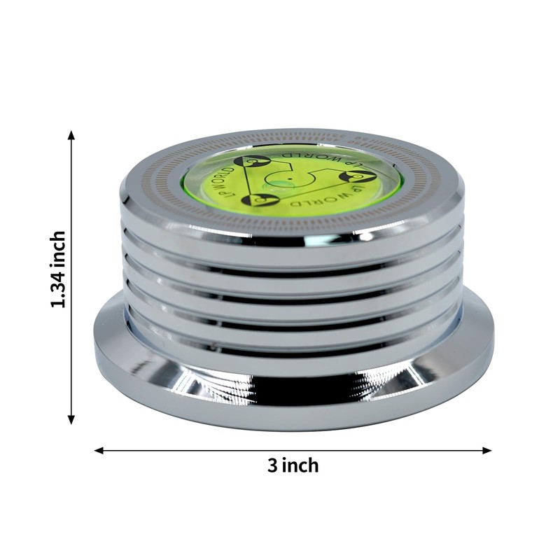 3 in 1 Silver Record Weight Stabilizer, Turntable Disc Stabilizer