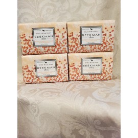 Beekman 1802 Honey &Orange Blossom Goat Milk Soap Bar 3.5 Oz. Palm Size Lot of 4