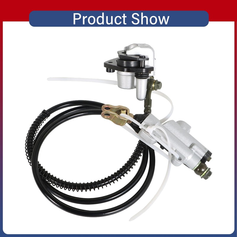 Thomletha Rear Hydraulic Brake 1.55m Cylinder Caliper Replacement for Go-kart