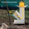 Outdoor Convenient Stove Foldable Portable Stainless Steel Wood Burning Stove