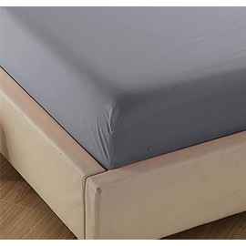 4U Life Bedding Fitted Sheet-Prime 1800 Series, Double Brushed Microfiber,Ultra-Soft Feel and Wrinkle,Fade Free, Deep Pocket for Oversized Mattress, Queen, Gray