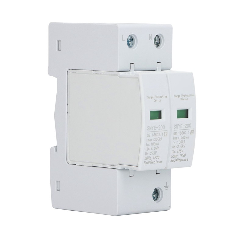 Surge Protector PC Shell Visual Window Insulated Terminal Plug in