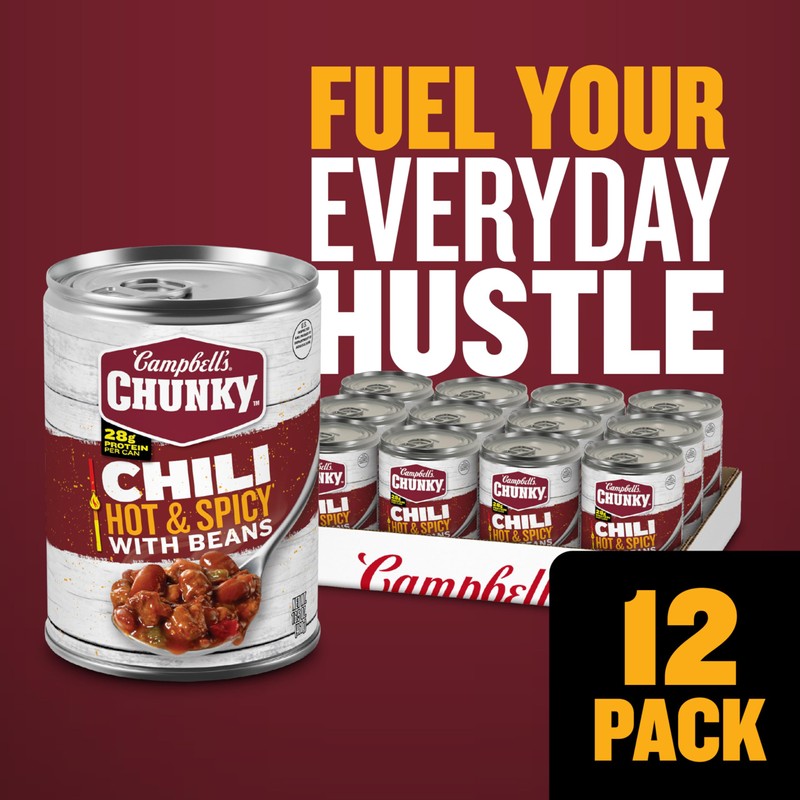 Campbell’s Chunky Hot and Spicy Chili With Beans, 16.5 oz